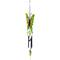 15.75" Green Metal Butterfly Outdoor Garden Windchime